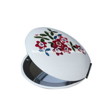 Double Sides Beautiful Round Flower Make up Mirror